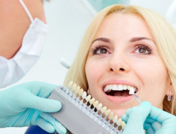 Lady getting dental implants